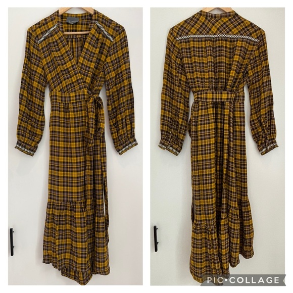 :Price Firm: Anthropologie Dalton Wrap Maxi Dress - Picture 10 of 15